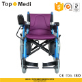 Silla de ruedas eléctrica plegable de aluminio Topmedi Medical Equipment